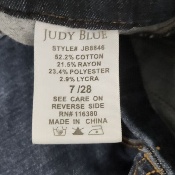 Judy Blue Jeans Womens 28 Blue Pull On Skinny Fit Elastic‎ Waist Jegging Denim - Picture 5 of 12